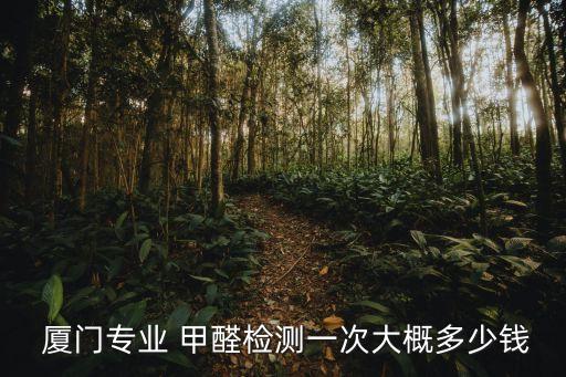 廈門(mén)專(zhuān)業(yè) 甲醛檢測(cè)一次大概多少錢(qián)